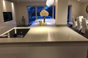 Extended Island in Blackpool Kitchen