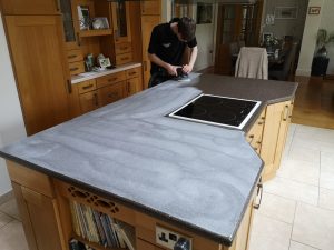 Polishing Corian Worktop